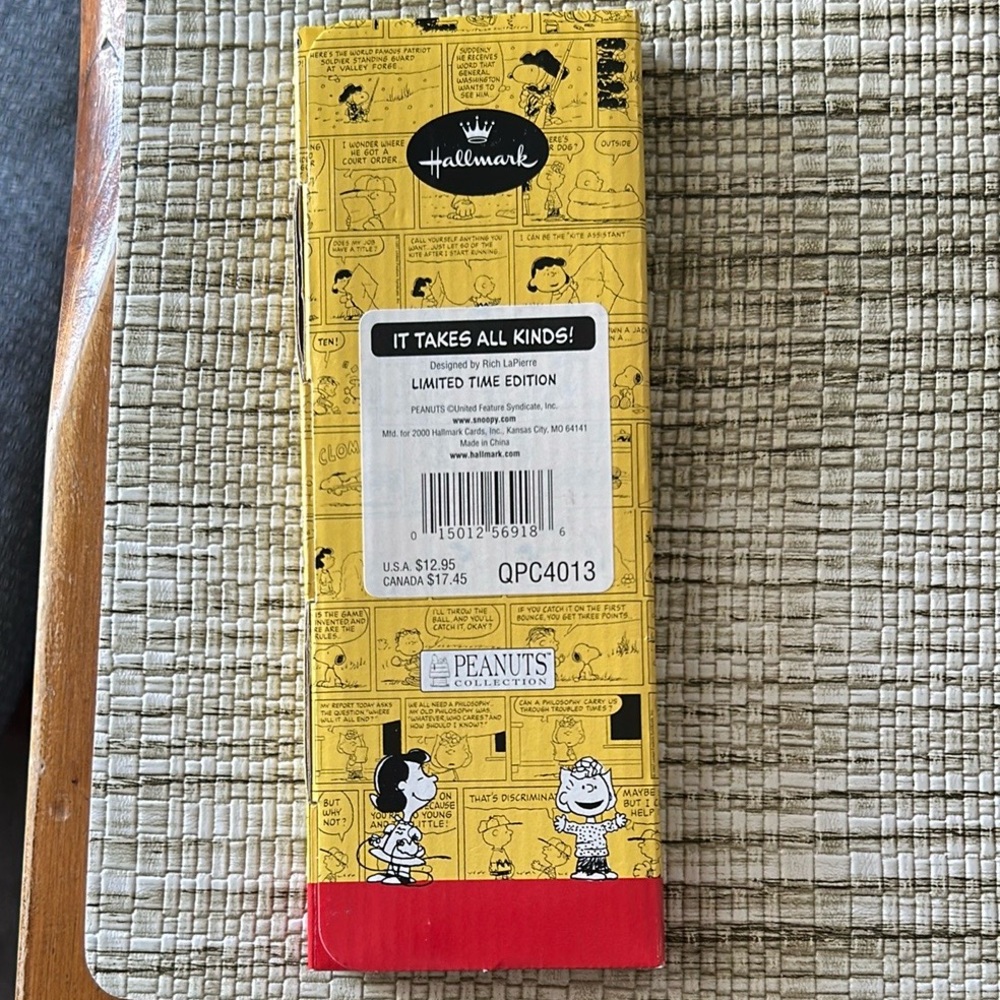 🆕 Peanuts Gallery Peanuts Comic Strip It Takes All Kinds! Limited Edition ~ NWT - Picture 8 of 8
